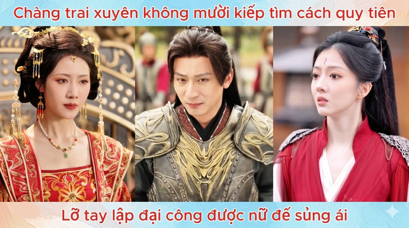 Thanh niên xuyên không mười kiếp tìm cách quy tiên, lỡ tay lập đại công được nữ đế sủng ái